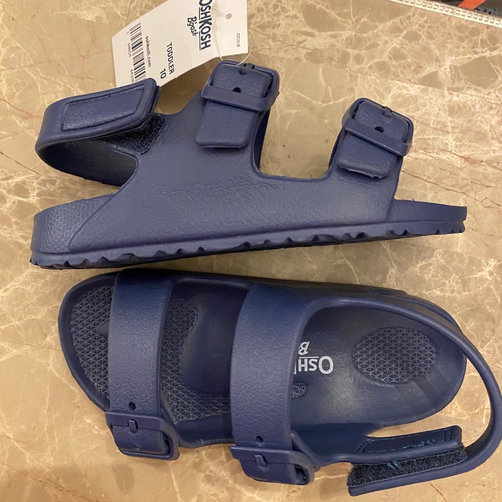 OshKosh B’gosh, toddler size 10 sandals, new with tags
